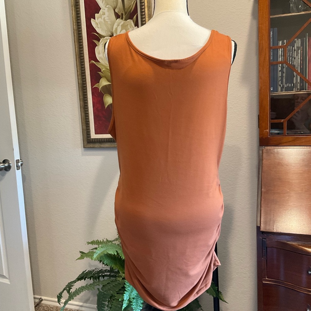 Stretch Dress in Rust size XXXL